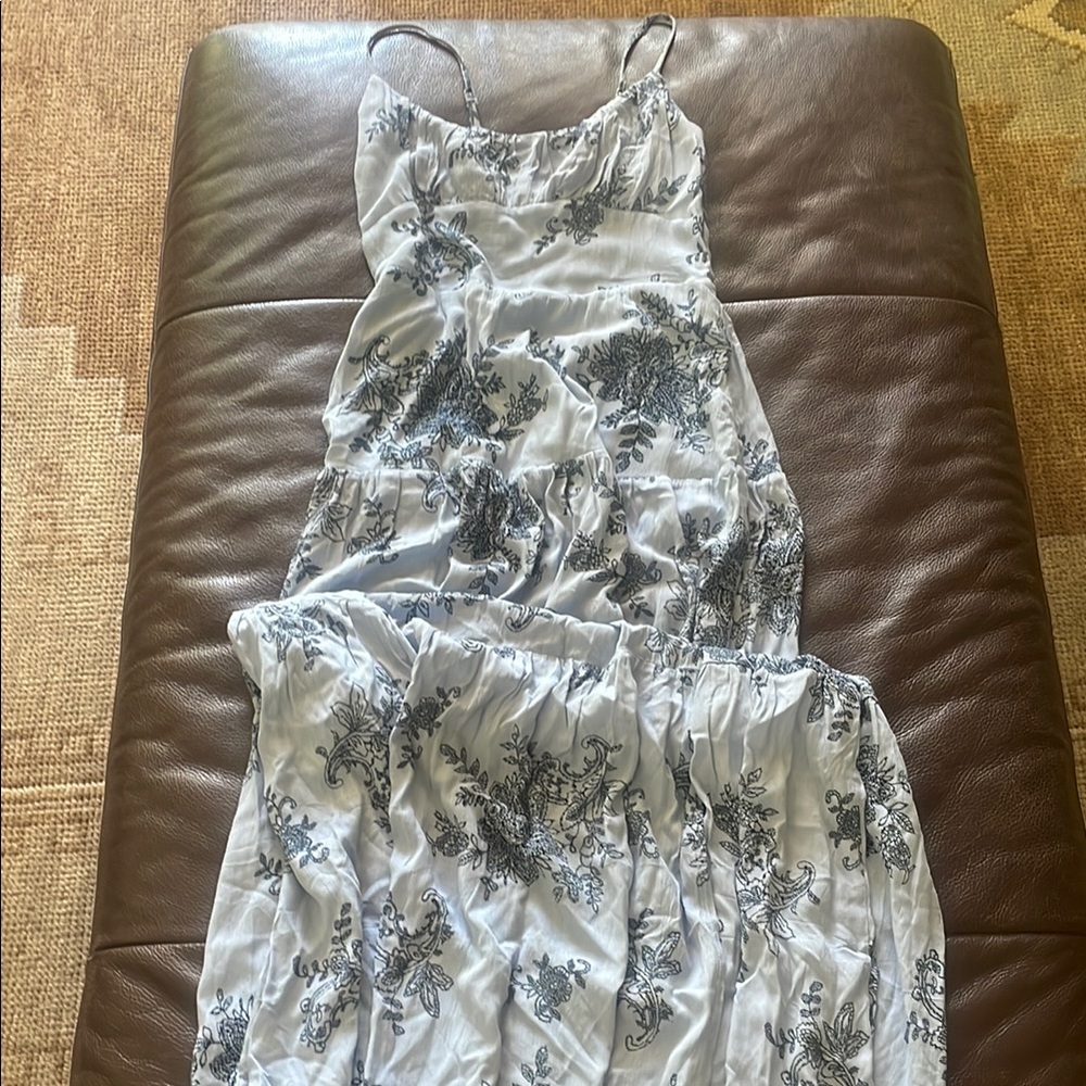 Elegant Floral Print Dress maxi length